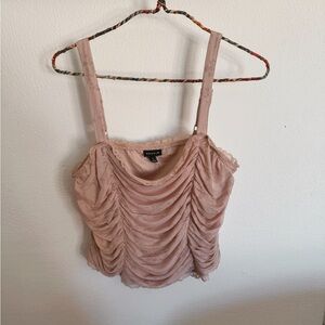 Torrid Blush Lace Ruched Camisole